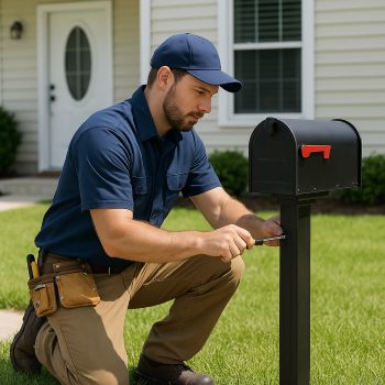 Professional mailbox repair technician in Georgetown